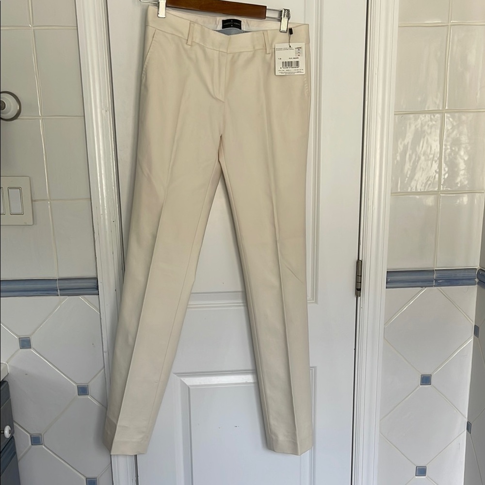 Cream Tailored Pants